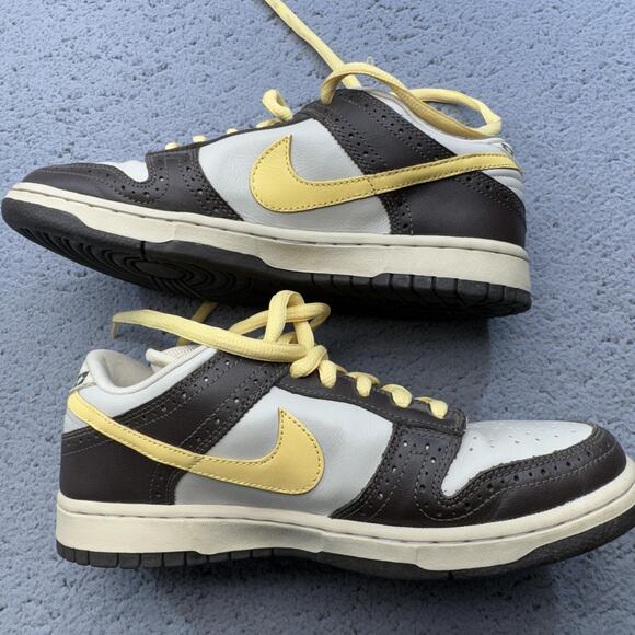 Vintage Nike SB Dunk Low Shoes Mens 9.5 Brown Yellow Argyle 313170-171 2006 Golf - Picture 2 of 16